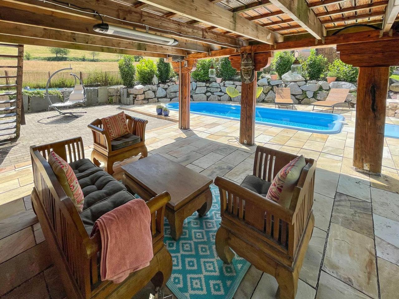Ferienhaus Kappel Mit Pool ไฟรบวร์กอิมไบรส์เกา ภายนอก รูปภาพ