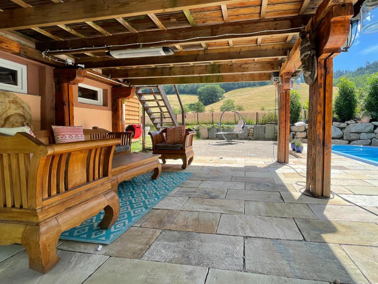 Ferienhaus Kappel Mit Pool ไฟรบวร์กอิมไบรส์เกา ภายนอก รูปภาพ