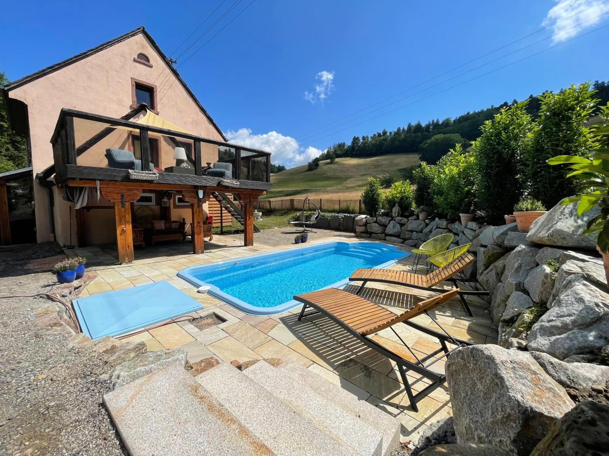 Ferienhaus Kappel Mit Pool ไฟรบวร์กอิมไบรส์เกา ภายนอก รูปภาพ